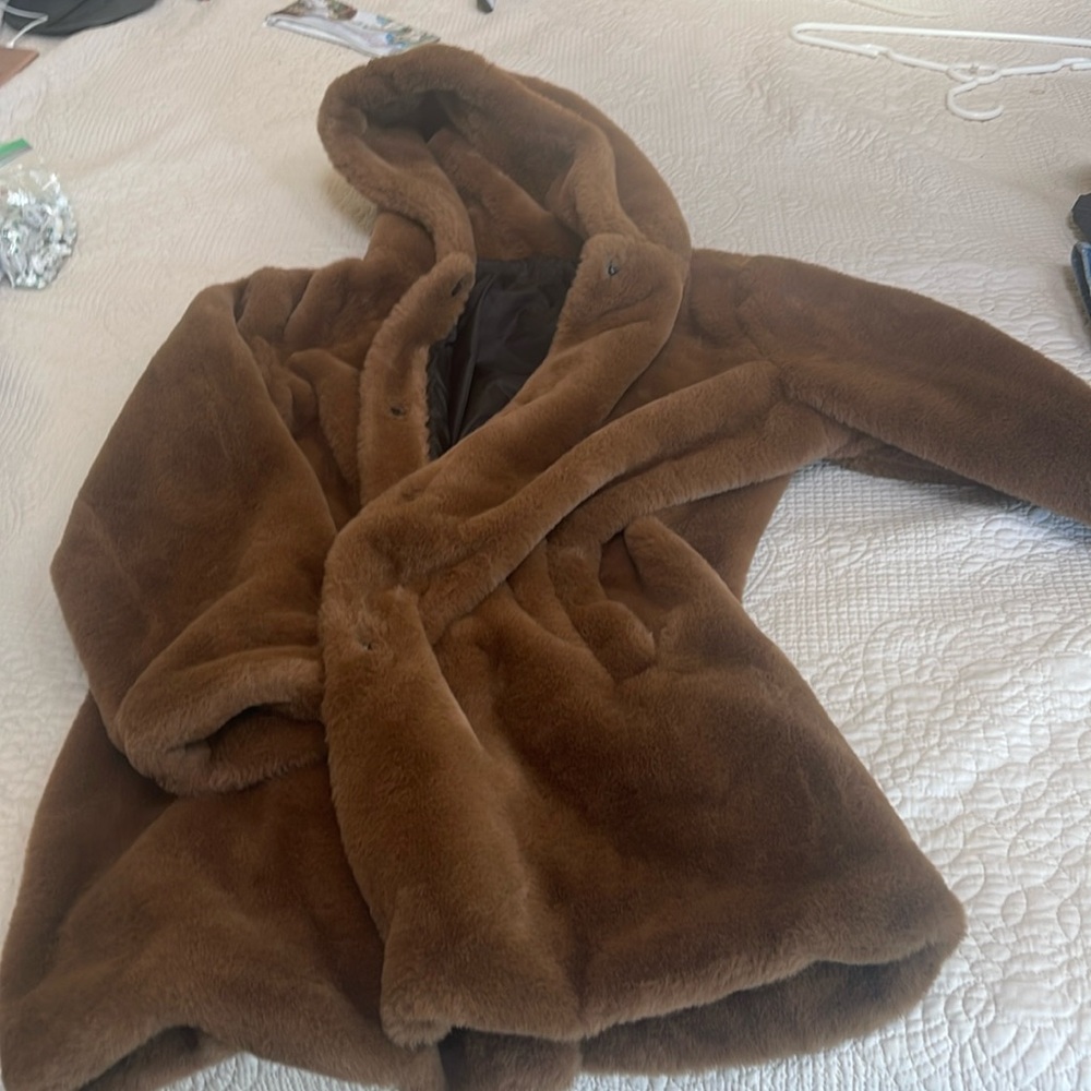 Beautiful Cozy Teddy Bear coat .